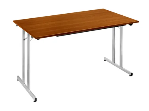 Klaptafel Vrijstaand 160x80 Cm Onderstel Aluminium Kersenhout