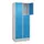 lockerkast,HxBxD 1950x800x500mm,2x3vakken,vak B 400mm,cil.-slot,sokkel