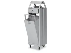 Combi-Asbak 5/35 liter Zilver 960x300x250 Overkapping Verzinkt Zilver