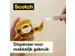 Ruban adhésif Scotch 665 double face 12mmx6,3m + dévidoir