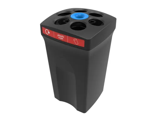 Bekerbak Envirocupxl Plastic Cups Zwart Rood