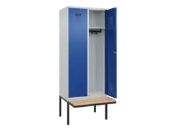 locker met bank,HxBxD 2120x800x815mm,2vak,vak B 400mm,cilinderslot
