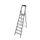 trapladder,eenzijdig,7treden,bordes m. antislip elementen,Stand H 1,5m