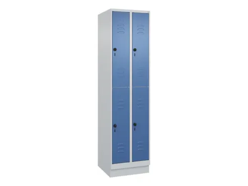 dubbeldekse locker,HxBxD 1950x500x500mm,2x2vak.,vak B 250mm