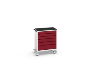 gereedschapswagen 965x800x550mm antislip blad 6 laden RAL7035+RAL3004 - 1
