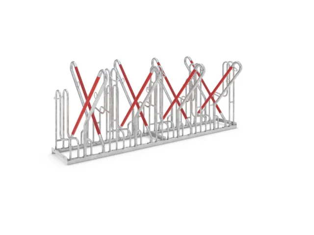 arceau pour cycles,L 2160mm,2x4emplacements de réglage