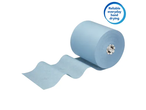 Handdoekrol Scott Essential 1-laags 350m blauw 6692