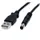 2m USB naar 5,5 mm voedingskabel type M connector