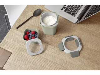 Sigma Home food to go lunchbeker 0,95L groen - 11,5x11,5x18,5cm - 8