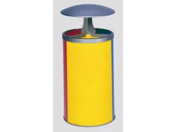 Afvalverzamelstation 3x30 Liter Overkapping Ral1023/ral5010/ral3000