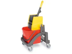 Dweilwagen met kunststof emmer 1x17 liter<