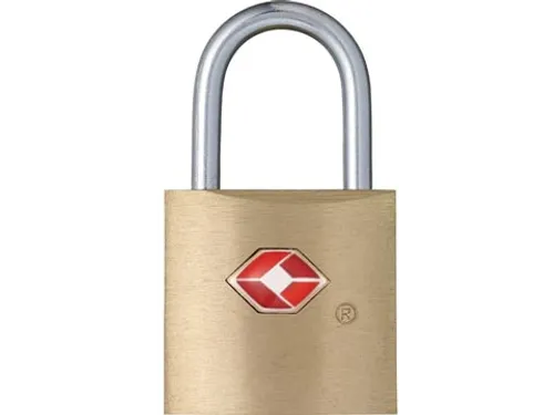 TSA Hangslot Met 2 Sleutels Messing