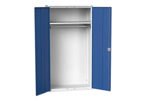 Lockerkast 2000x1050x550mm 1 vak, dubbele vleugeldeur, RAL5010