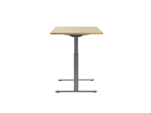 Elektrisch ihv bureau,HxBxD 700-1200x1200x800mm,blad esdoorn