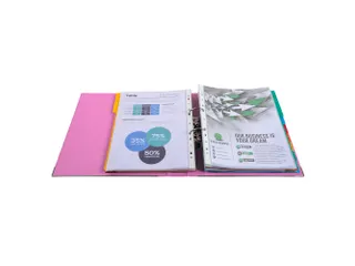 Ordner PP Prem'Touch A4maxi 50mm roze - 1