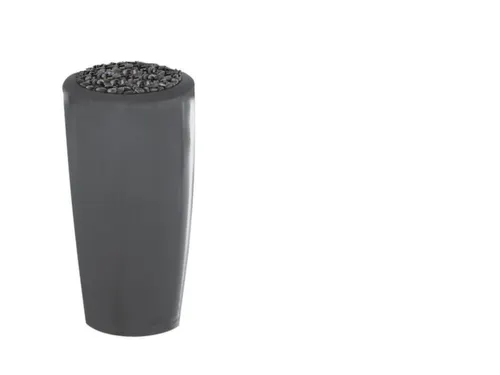 plantenzuil,rond,PE,antracietgrijs,HxØ 900x510mm,35l