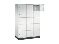 grootvolume-lockersysteem,RAL 7035,HxBxD 1950x1220x600mm,3x5vakken