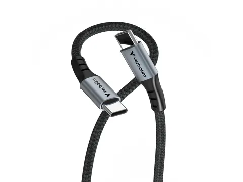 S+C Usb-C/Usb-C Kabel zwart 100W 31846 480Mbps 1.20m