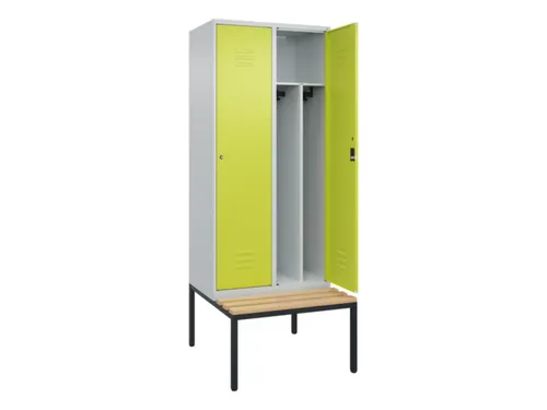 locker voor scheiding van kleding,HxBxD 2120x800x815mm,2vak