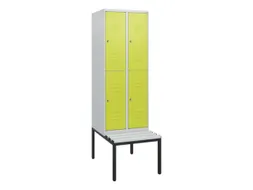 Dubbeldekse dekenkist,HxBxD 1950x600x815mm,2x2vak.,vak B 300mm