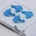 Sluitclips V. Euronorm-Bak. Schuifsluiting Blauw