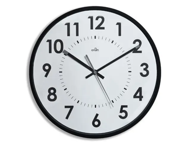 Wandklok Quartz 30 Cm Zwart