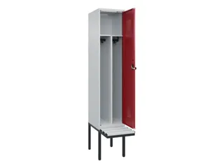 locker met bank,voor scheiding van kleding,HxBxD 2120x400x815mm,1vak - 1