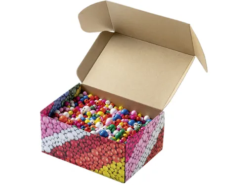 Houten kralen Folia 1000 gram assorti