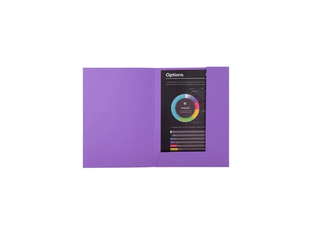 50 dossiermappen met 2 kleppen ROCK''S 220 24x32cm Paars
