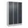 locker voor scheiding van kleding,HxBxD 1950x1200x500mm,3vak