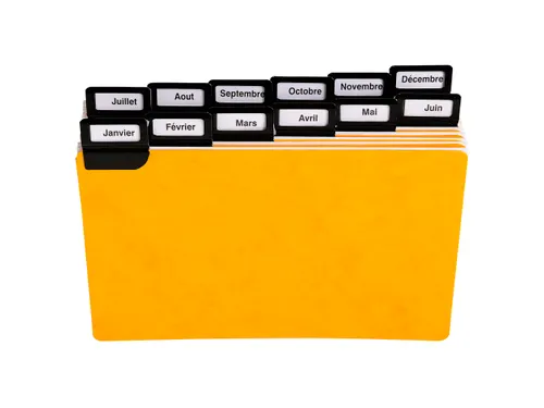 Tabblad a-z Glanskarton 6/10 105x148mm 24 stuks