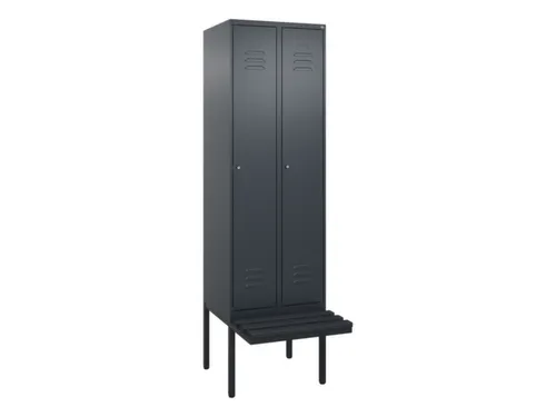 locker voor scheiding van kleding,HxBxD 2120x600x815mm,2vak