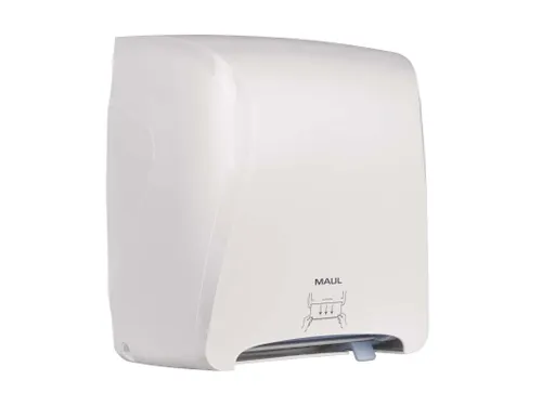 Handdoekdispenser papieren rol MAULcare Autocut Wit