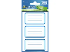boeketiket Z-design School pakje a 3 vel lichtblauw met kader