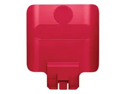 Paneel Rubbermaid Slim Jim Recyclestation voor label rood
