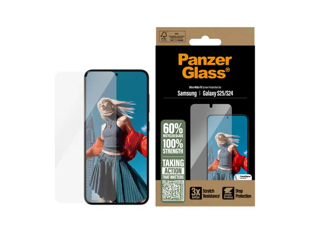 PanzerGlass Screen Protector Samsung Galaxy S25 | S24 | Ultra-Wide