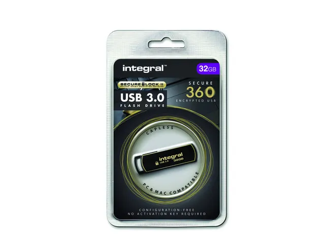 USB stick 3.0 Integral Secure 360 USB-A 32GB zwart