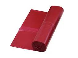 Kunststof Vuilniszakken 120 Liter Dikte 60 micron Rood