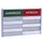 Aan- afwezigheidsbord voor 5 namen