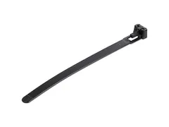 12cm Herbruikbare Kabelbinders zwart nylon 100 stuks