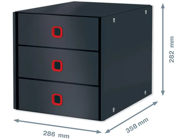 Click & Store Cosy ladenblok, 3 laden, grijs
