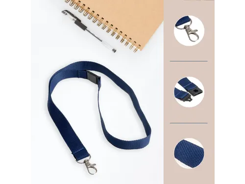 Badgekoord Europel donkerblauw