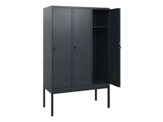 locker,HxBxD 1950x1200x500mm,3vak,vak B 400mm,draaigrendel - 1