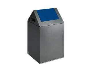 Afvalverzamelaar Zelfblussend 43 Liter 600X320X320Mm Klemring Blauw - 1