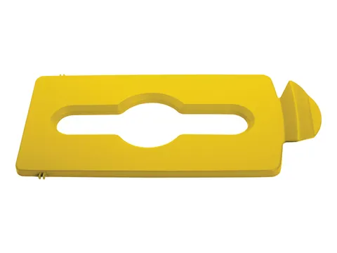 Deksel Rubbermaid Slim Jim Recyclestation inwerpopening voor gemengde