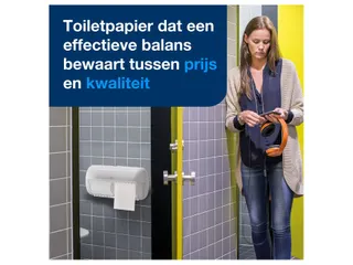 Tork 557000 T4 Toiletpapier Dispenser Elevation Twin Verticaal Wit - 13