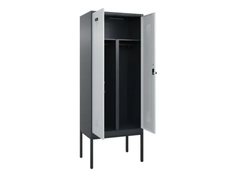 PBM-locker,HxBxD 2120x800x500mm,2vak,vak B 400mm,draaigrendel