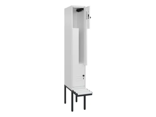 Z-garderobekast,HxBxD 2120x300x815mm,2vak,vak B 300mm,draaigrendel
