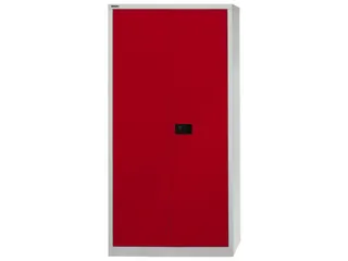 kantoorkast openslaande deuren HxBxD 1950x914x400mm Stalen Grijs Rood - 3