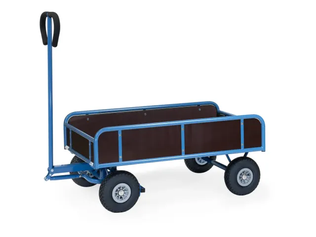 Handtrekwagen 4124L met 4 wanden 1145x645mm Luchtbanden